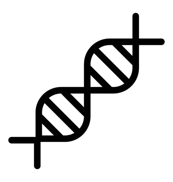 Conception Linéaire Icône Chromosomique — Image vectorielle