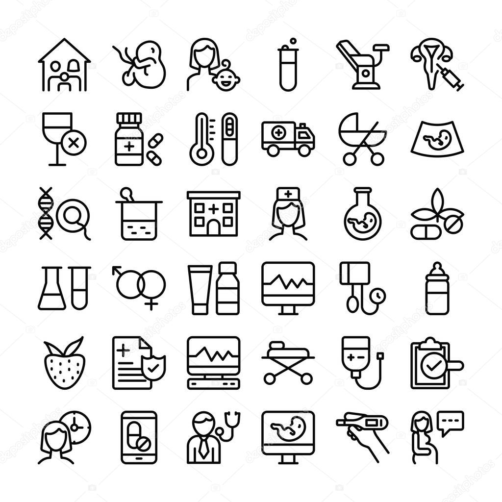 In this baby test tubes line icons pack you can see visuals of your need. Fix and modify icons as per your project needs and use in relevant department. 