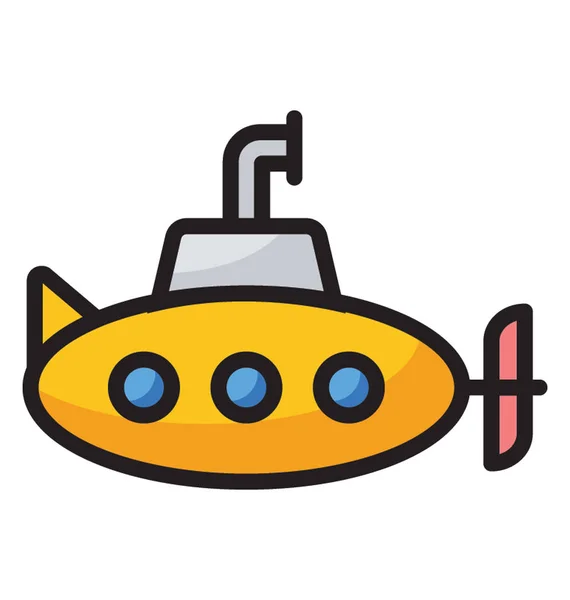 水貨物潜水艦のアイコン ベクトル — ストックベクタ