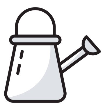 Sulama tenekesi simgesini düz vektör