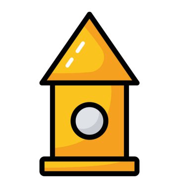 Kuş besleme simgesi düz vektör