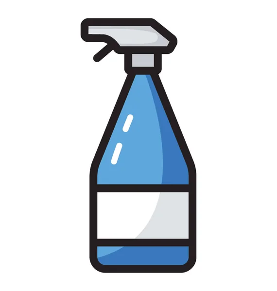 Icono Botella Aerosol Vector Plano — Vector de stock