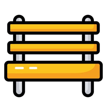 Bahçe tezgah düz simge vektör