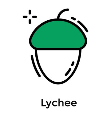 Meşe palamudu düz tasarım