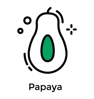 Avokado düz tasarımı, alligator armut vektör