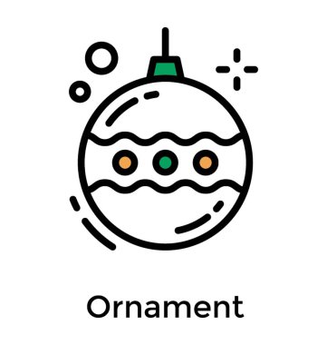 Düz süsler simgesi tasarım