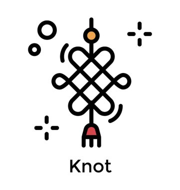 Düz simgesi tasarım Celtic düğüm 