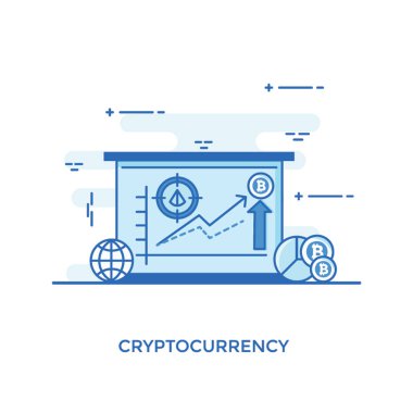 Cryptocurrency gösteren açıklayıcı simge