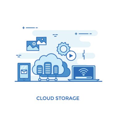 Görsel tasarım bulut depolama, bulut bilgisayar