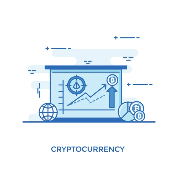 Illustratives Symbol Für Kryptowährung — Stockvektor