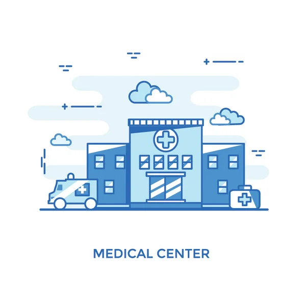 Ziekenhuis Medisch Centrum Afbeelding Ontwerp — Stockvector