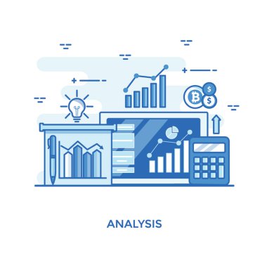 Grafik sunumu illüstrasyon, analizi / istatistik