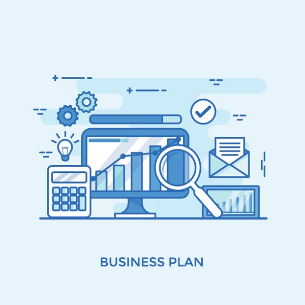 Organization Business Planning Concept — Stock Vector