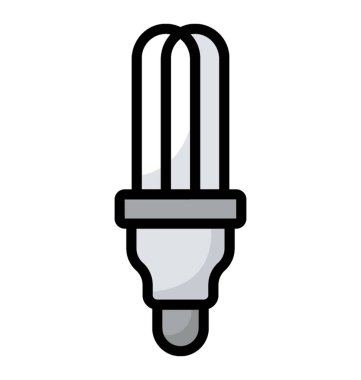 Enerji tasarrufu simgesi düz vektör