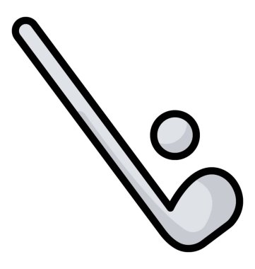 Golf kutsal kişilerin resmi içinde düz vektör tasarımı