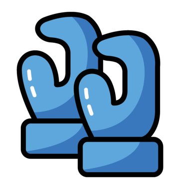 Düz tasarım simgesinde Boks eldiveni