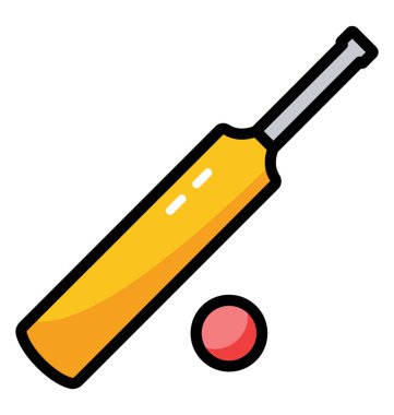 Kriket kutsal kişilerin resmi içinde düz vektör tasarımı