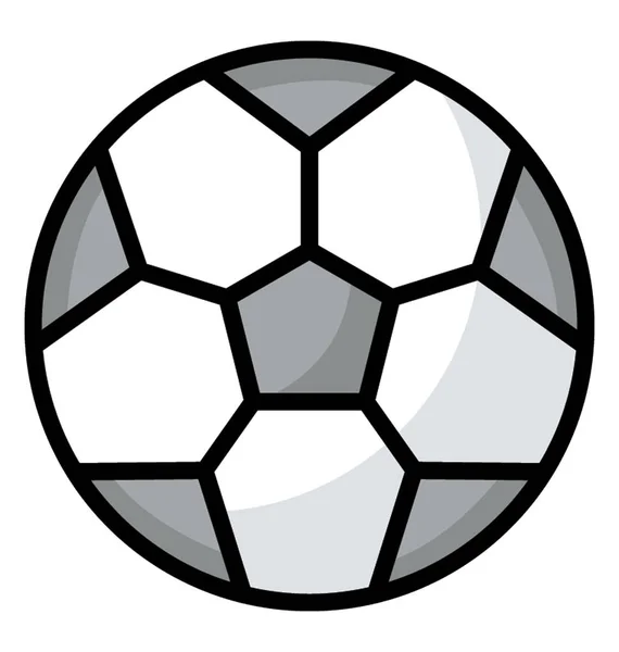 フラット ベクター デザインでサッカー アイコン — ストックベクタ