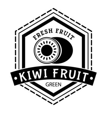 Meyve logosu, kivi damga simgesi.