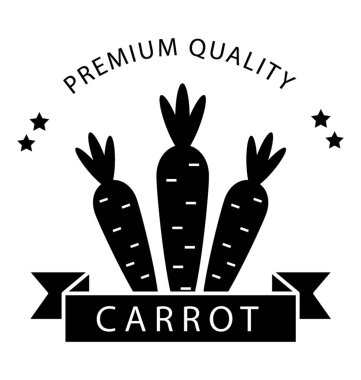 Havuç rozet, Gıda damga simgesi.