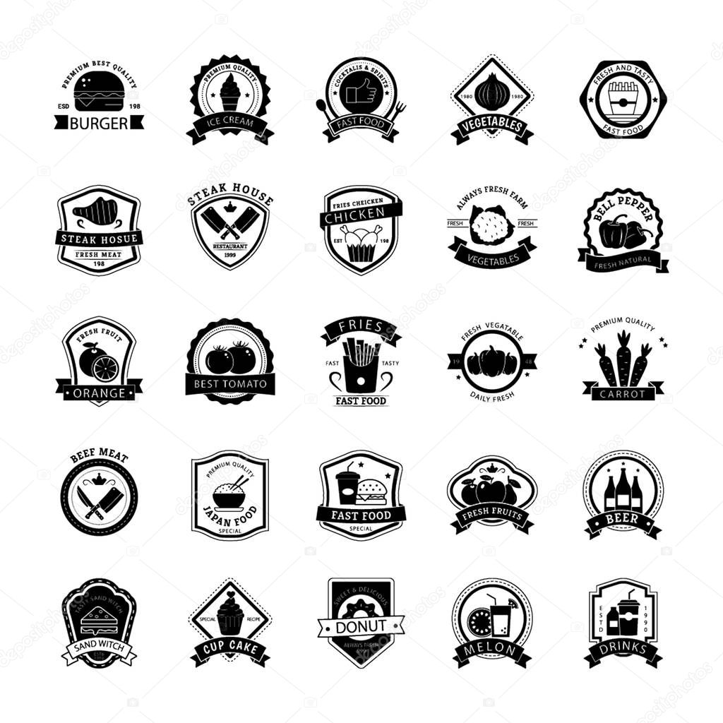 Here are food logo icons pack that you can use in your hotel projects, this set is creatively designed to make the pack attractive and worth grabbing.
