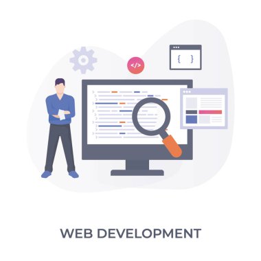 Düz şekil tasarım web geliştirme