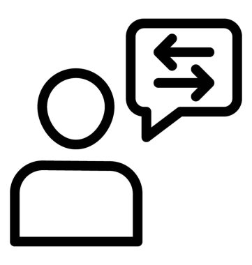 İletişim simge vektör içinde içini kaplamak çizmek