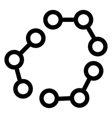 satır atomun yapısı simge vektör içinde içini kaplamak çizmek