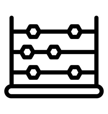 satır abacus simge vektör