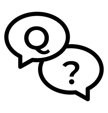 SSS iletişim simge vektör 