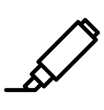 satır vurgulayıcı simge vektör