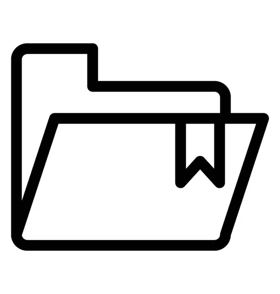 Ein Datenordner Symbol Liniendesign — Stockvektor
