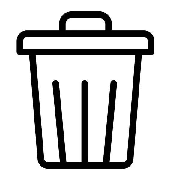 쓰레기통 아이콘 디자인 — 스톡 벡터