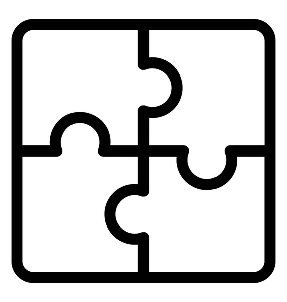 ジグソー パズルのアイコンのデザイン — ストックベクタ