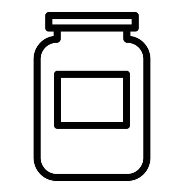 Kavanoz simgesi satır vektörde jam