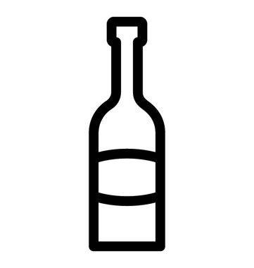 Çizgi vektör şarap simgesi
