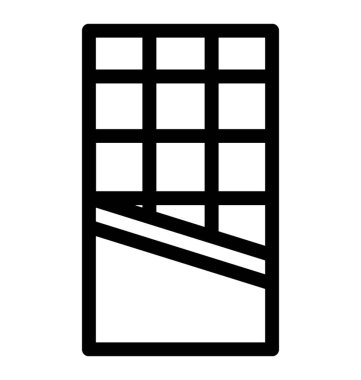 çizgi vektör çikolata simgesinin