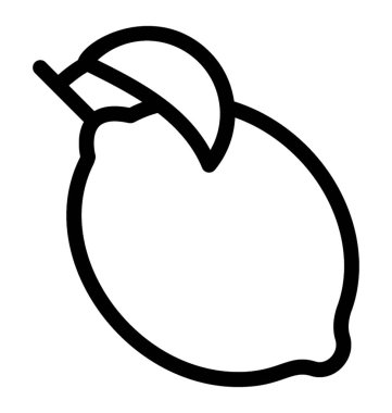 çizgi vektör kireç simgesinin