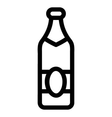 Çizgi vektör şarap simgesi