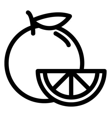 turuncu simge çizgi vektör