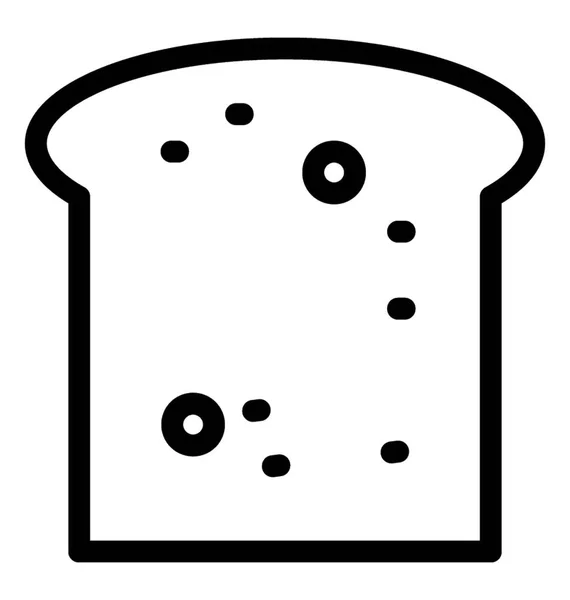 Toast Symbol Zeilenvektor — Stockvektor