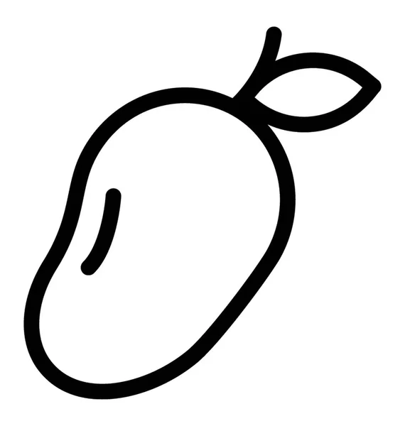 Mango Symbol Linienvektor — Stockvektor