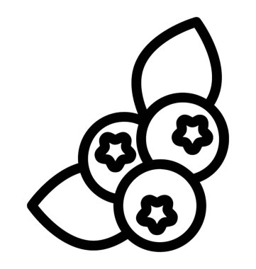 Satır vektör kiraz simgesi