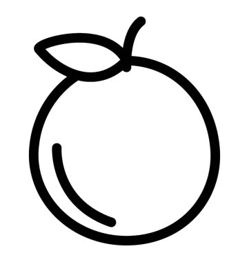 turuncu simge çizgi vektör