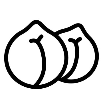 Çizgi vektör nohut simgesi