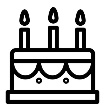 satırı simgesi tasarım bir pasta