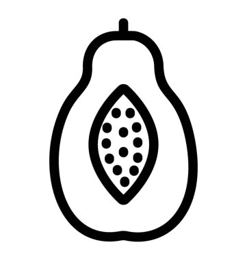 Meyve vektör papaya simgesinin