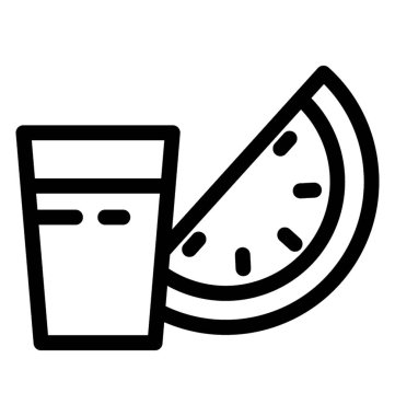 Satır vektör simgesi meyve suyu