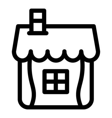 Restoran simge vektör çizgi tasarım