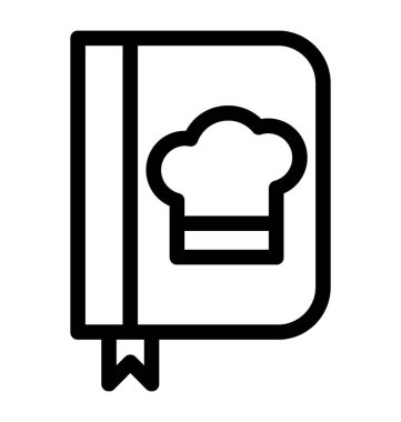 Çizgi vektör tarifi kitap simgesi